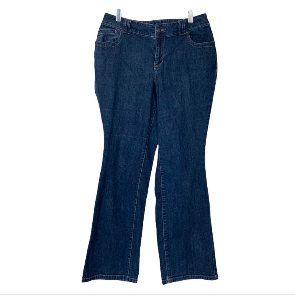 Lane Bryant Distinctly Boot Cut Mid Rise Women's Jeans Dark Wash Size 14